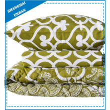 Green Heart-Shape Printed Polyester Quilt and Duvet Cover Set